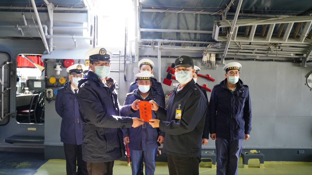 海軍151艦隊長張少將至金門地區戰備視導