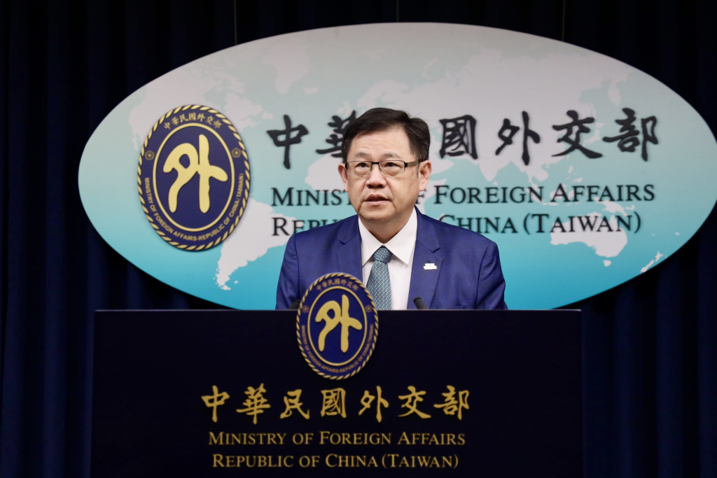 外交部非政府組織國際事務會執行長江振瑋(記者林芷瑩攝)