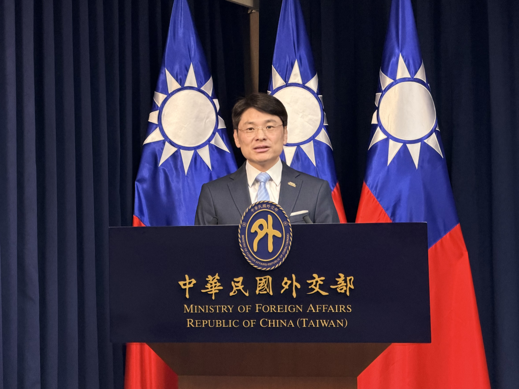 外交部發言人兼公眾會執行長蕭光偉。(記者景義婷攝)