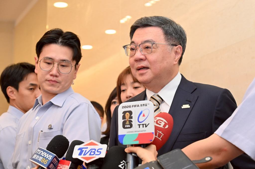 行政院長卓榮泰接受媒體聯訪(行政院提供)