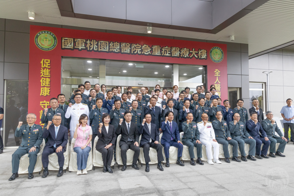 總統賴清德出席國軍桃園總醫院急重症醫療大樓落成啟用典禮(記者藍冠庭攝)