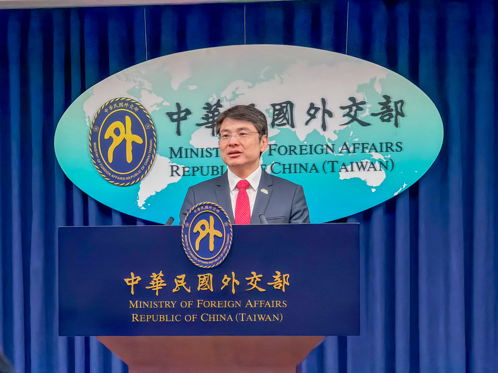 外交部發言人兼公眾會執行長蕭光偉。(記者景義婷攝)