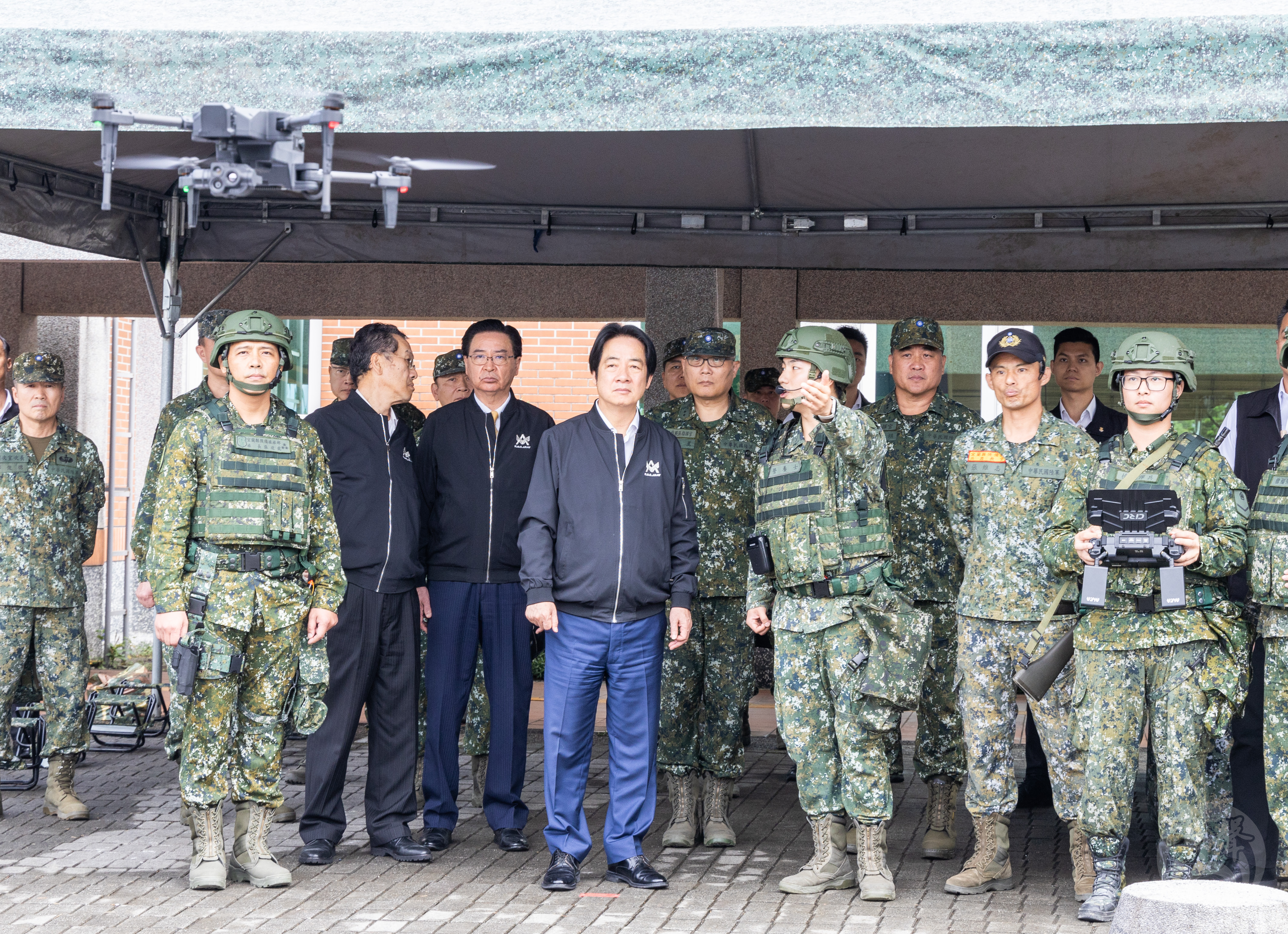 賴總統肯定後備部隊將無人機操作加進訓練課目，加強戰場情蒐能力