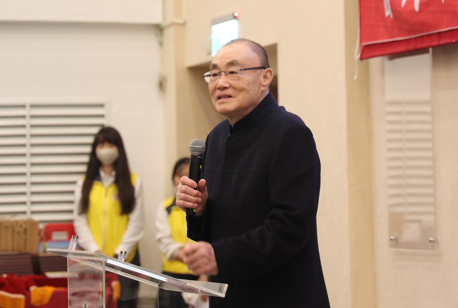 國軍退除役官兵輔導委員會主任委員馮世寬致詞。（圖／陳瑾瑜拍攝）